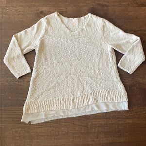 Chico’s Shimmery Asymmetrical Sweater